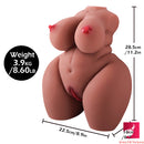8.6lb Ebony BBW Sex Doll Torso For Men Sex For Big Booty Sex