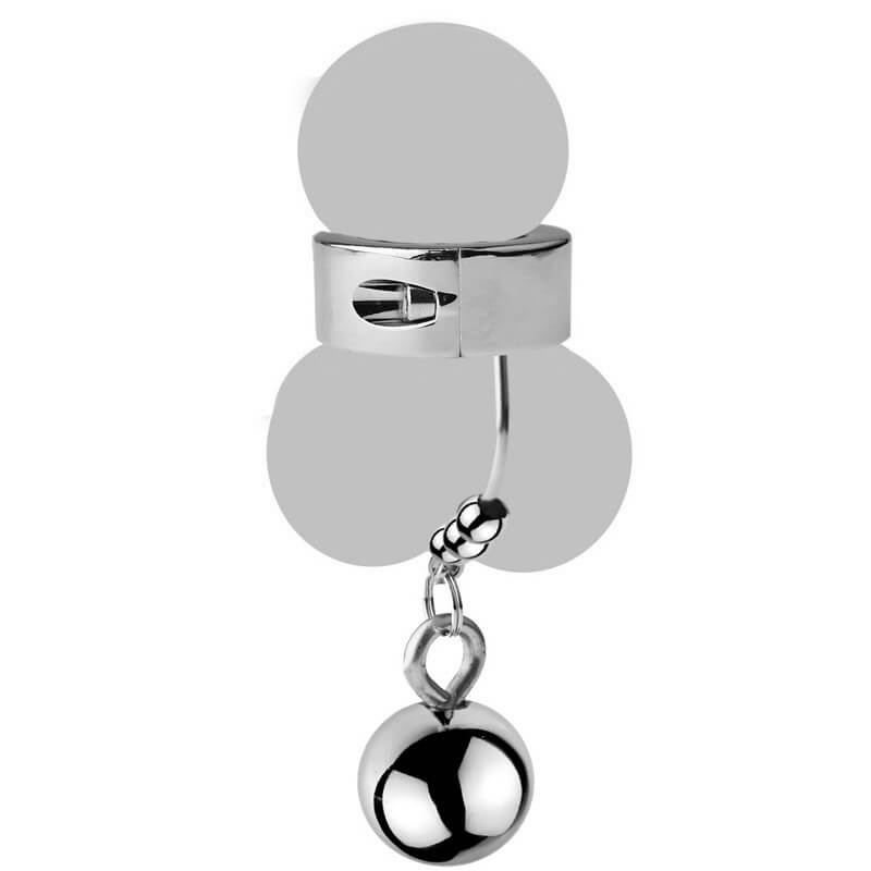 Heavy Penis Male Stainless Steel Ball Pendant Scrotum Stretcher