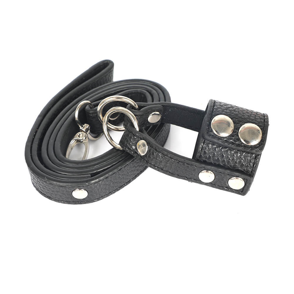Leather Ball Stretcher BDSM Bondage Sex Toy For Men Penis Chain Leash Leather Ball Stretcher BDSM Bondage Sex Toy For Men Penis Chain Leash