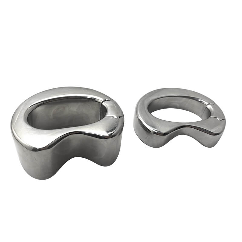 Stainless Steel Lock Cock Ring Weight male metal Ball Stretcher