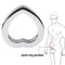 Stainless Steel Heart Design Weight Pendant Scrotum Ball Stretcher
