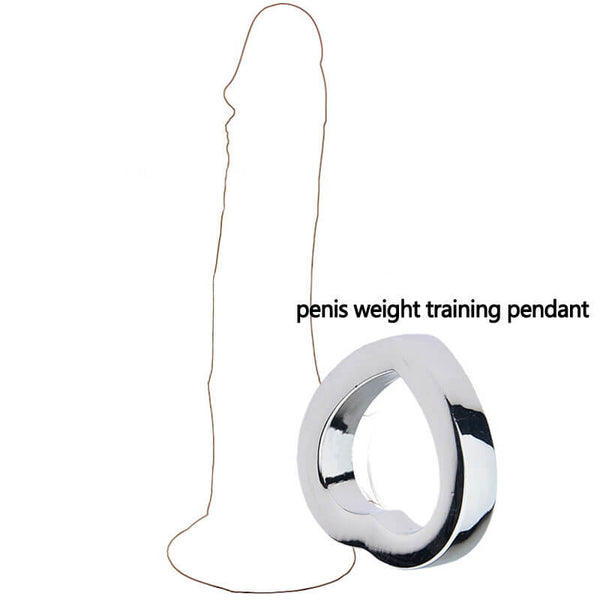 Stainless Steel Heart Design Weight Pendant Scrotum Ball Stretcher