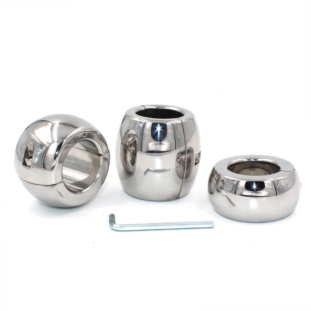 3 Size Stainless Steel Scrotum Penis Restraint Pendant Ball Stretcher