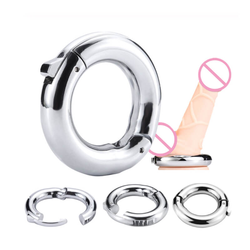 Adjustable Stainless Steel Ball Stretcher Scrotum Cock Ring