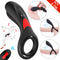 3in1 Double Loops Multiple Vibrating Cock Ring Handheld Massager - Adult Toys 