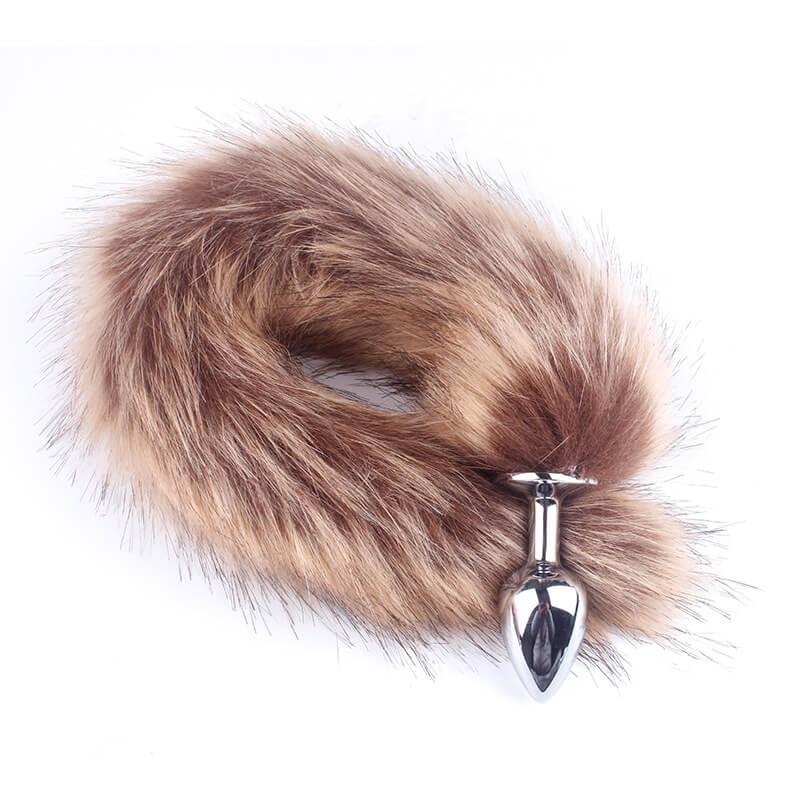 Silicone Fox Tail Anal Plug Jewelry Dildo Sex Toy