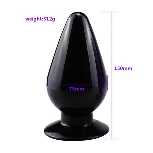 TPE Big Anal Plug For Adult Game With Suction Cup