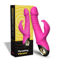 USK-V09 Thrusting Rotating Rabbit USB Charging Vibrator