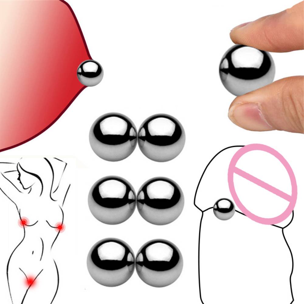 Stainless Steel Powerful Magnetic Nipple Clamp For Men Women