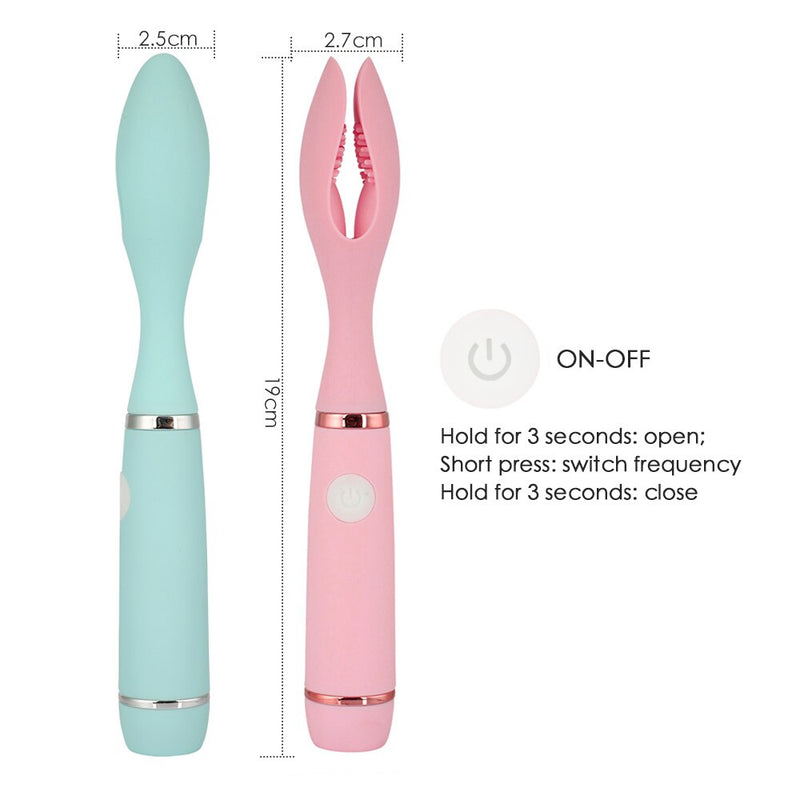 Double-headed Variable Frequency Silent Vibrator For Breasts Vagina