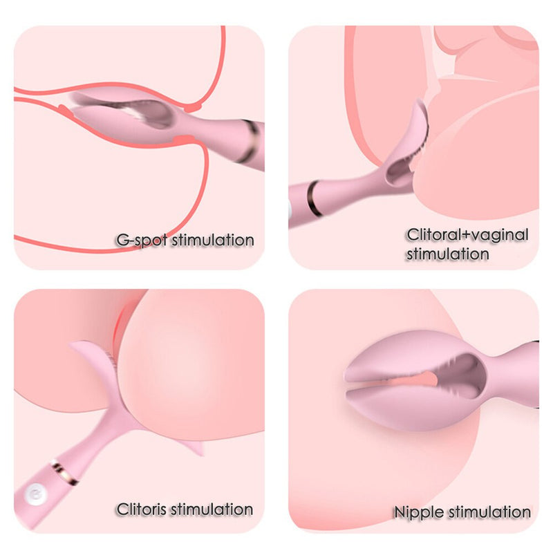Double-headed Variable Frequency Silent Vibrator For Breasts Vagina