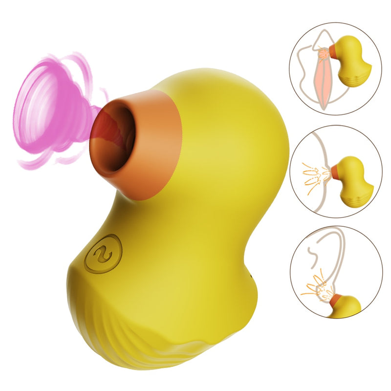 Duckling Vaginal Sucking Strong 7 Modes Vibrating Vibrator