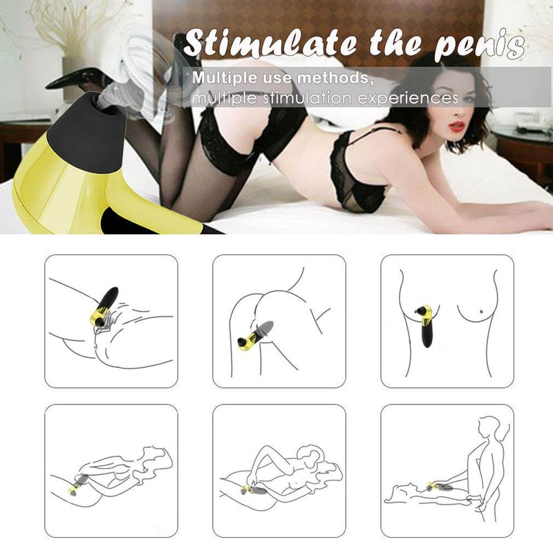 Suction Vibrator Pussy Sucking Nipples Stimulator - Adult Toys 