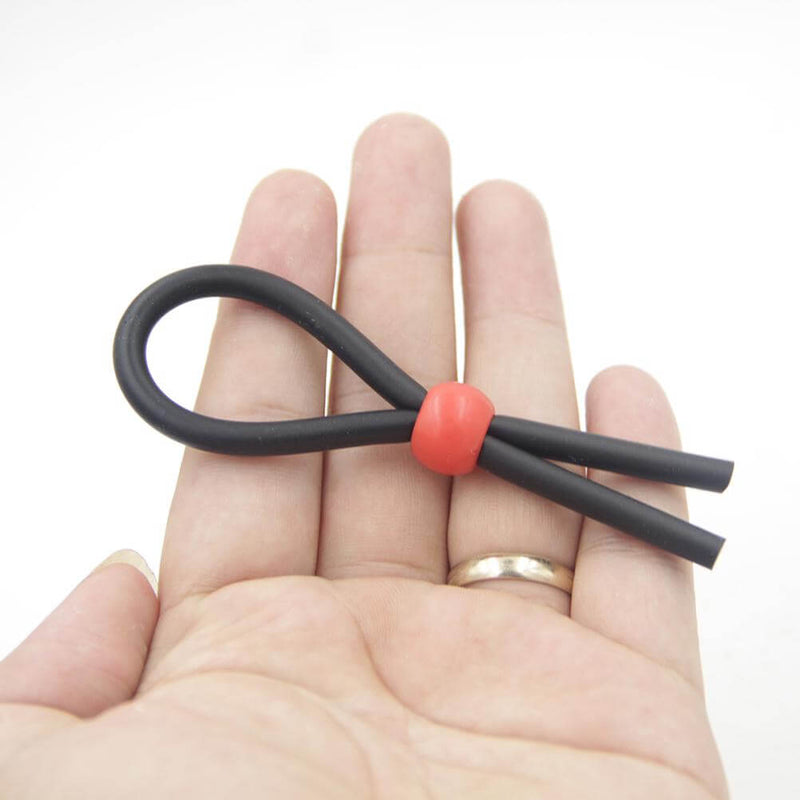 Flexible Silicone Cock Ring With Tie Adjustable Male Sex Toy