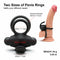 Remote Control Multi-speed Dual Vibrating Cock Ring Vibrator For Men - Adult Toys 