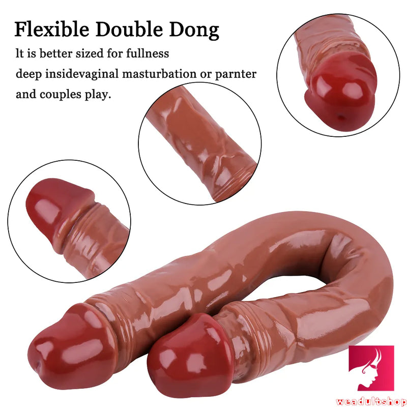 15.55in Women Sex Masturbation Double Ended Dildo Adult Toy