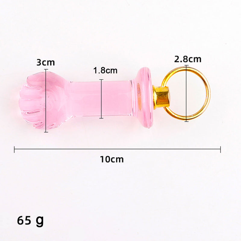 Small Glass Anal Plug Transparent Crystal Sex Toy