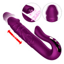Telescopic Rotation Dildo G-spot Clitoris Sucker Vibrator - Adult Toys 