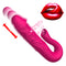 Telescopic Rotation Dildo G-spot Clitoris Sucker Vibrator - Adult Toys 