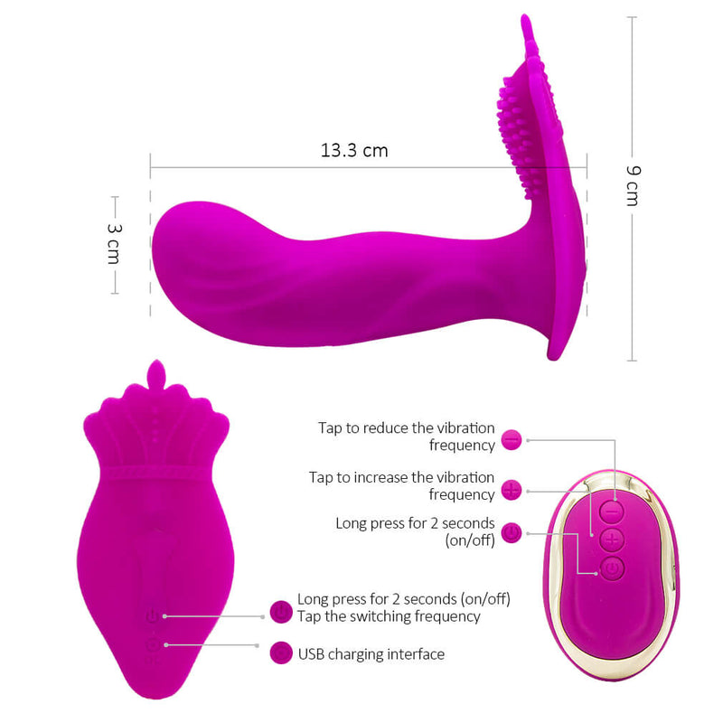 Multi-frequency Remote Control Vibrator Waterproof Anal Plug For Adult - Adult Toys 