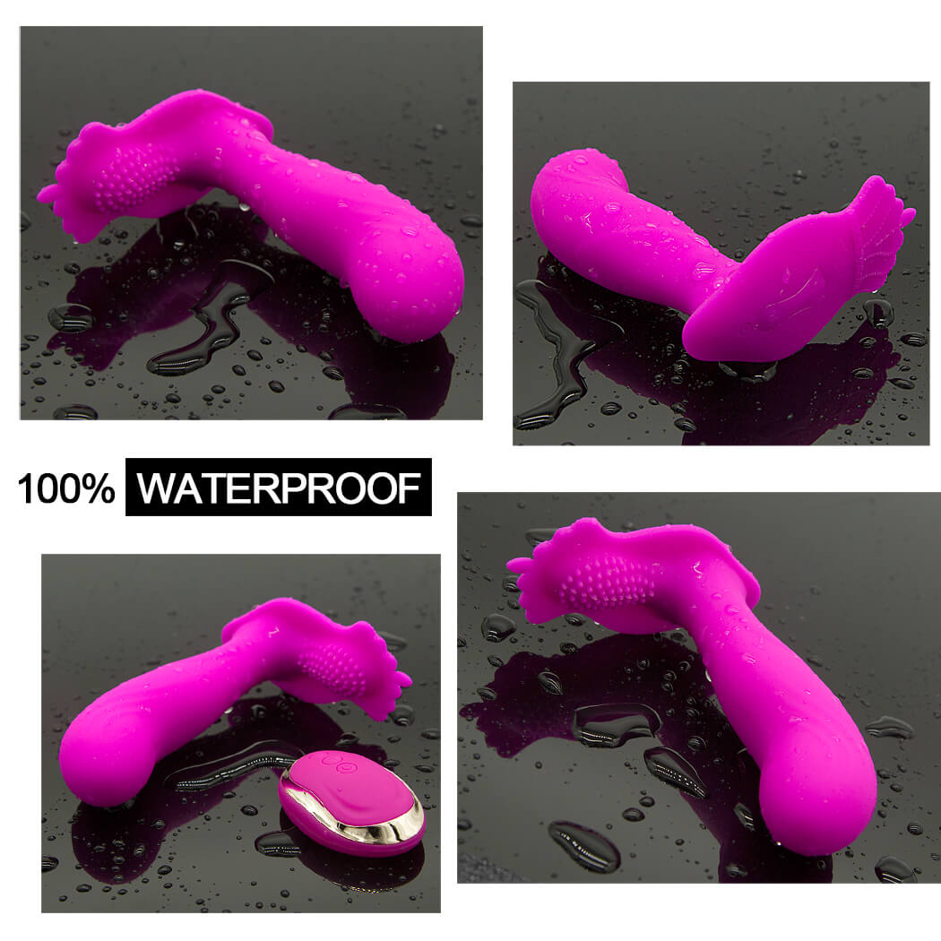 Multi-frequency Remote Control Vibrator Waterproof Anal Plug For Adult - Adult Toys 