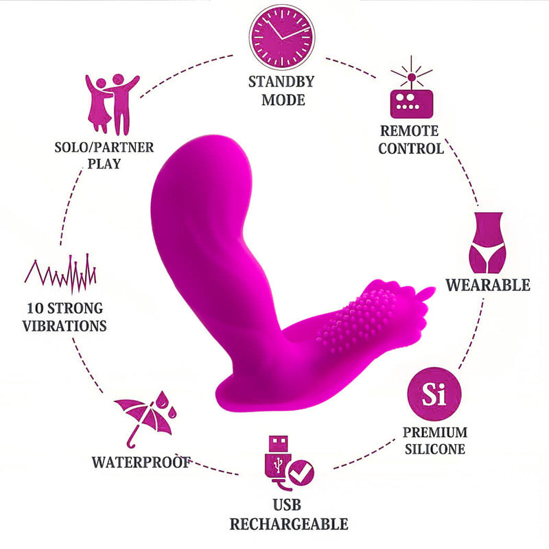Multi-frequency Remote Control Vibrator Waterproof Anal Plug For Adult - Adult Toys 