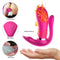 Silicone Heating G-spot Clitoris Stimulator Remote Control Vibrator - Adult Toys 