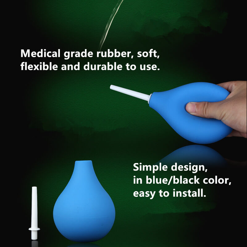 Enema Bulb Syringe Medical Rubber Irrigator For Vagina Anal