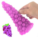 FAAK Grape Realistic Big Anal Plug Beads G-spot Clitoris Dildo Toy - Adult Toys 