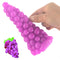 FAAK Grape Realistic Big Anal Plug Beads G-spot Clitoris Dildo Toy - Adult Toys 