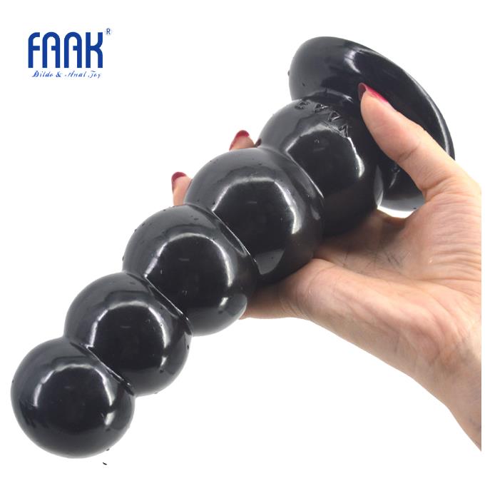 FAAK Big Vegetarian Gelatin Butt Plug Prostate Massager Large Dildo - Adult Toys 