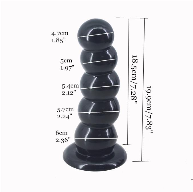 FAAK Big Vegetarian Gelatin Butt Plug Prostate Massager Large Dildo - Adult Toys 