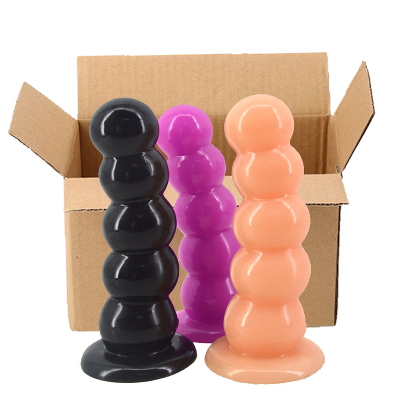 FAAK Big Vegetarian Gelatin Butt Plug Prostate Massager Large Dildo - Adult Toys 