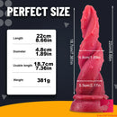8.66in Fantasy Design Fire Flexible Fake Penis Dildo For Vagina