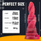 8.66in Fantasy Design Fire Flexible Fake Penis Dildo For Vagina