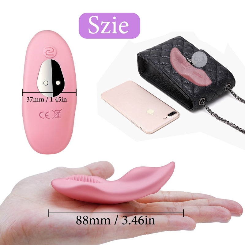 Wearing Wireless Remote Control Double Motors Flexible Vibrator