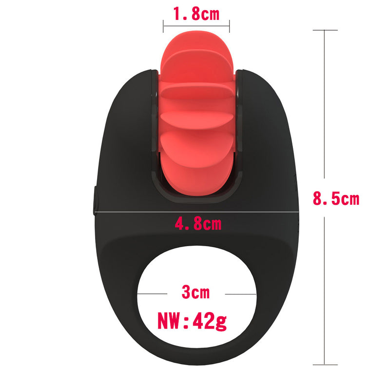 Otouch Penis Ring Electric Tongue Rotation Licking Pussy Massaging Toy - Adult Toys 