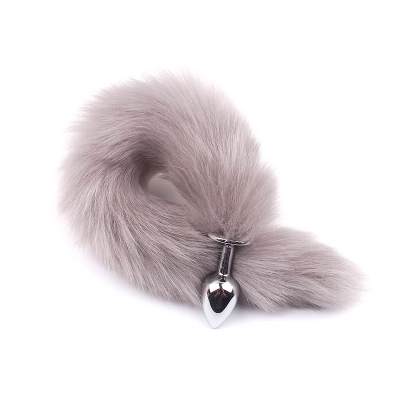 Silicone Fox Tail Anal Plug Jewelry Dildo Sex Toy