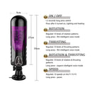 Realistic Auto Male Penis Masturbator Rotation Heating Vocal - Adult Toys 