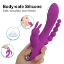 3In1 Massaging AV Wand Rabbit Vibrator With 6 Beads Female Toy - Adult Toys 