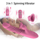 G-Spot Vibrator For Women Tongue Sucking Vibrating Dildo - Adult Toys 
