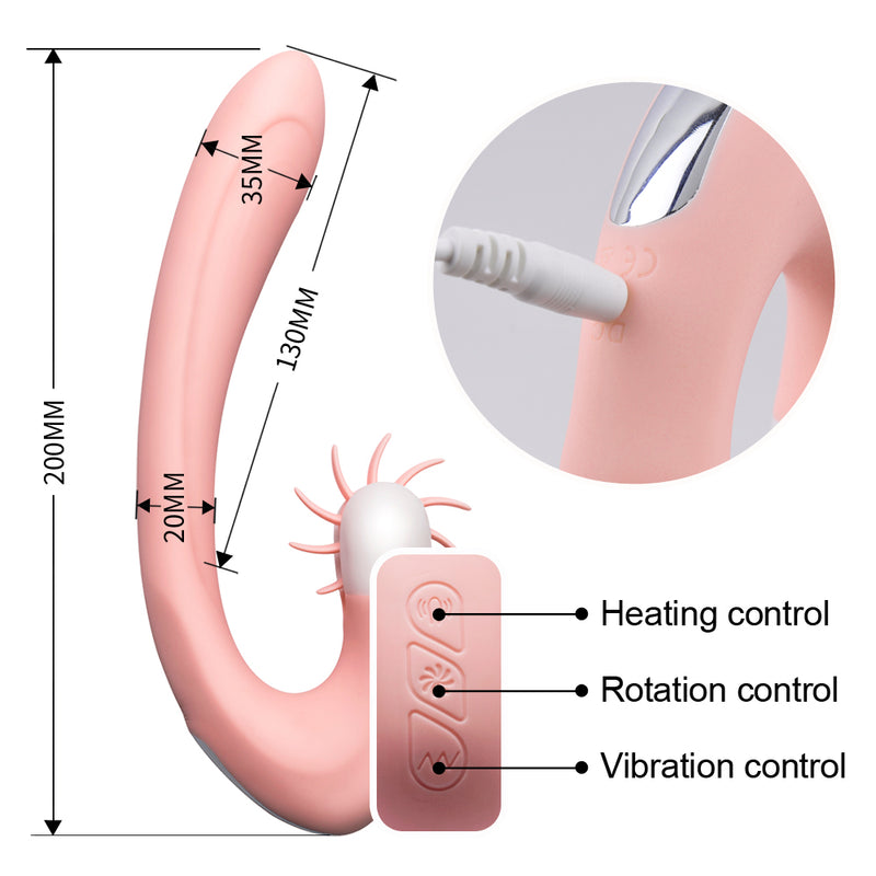 Safiman KYLIN Vibrator Heating Clitrois Licking Rotation Sex Toy - Adult Toys 