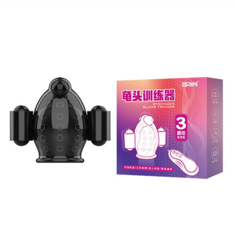 Sleeve Sex Penis Massager Glans Handsfree Male Masturbator Vibrator