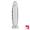7.36in Thick Glass Dildo With Sucker For Men Anal Masturbation