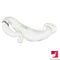6.61in Glass Penis Dildo With Anal Hook For Women Fucking