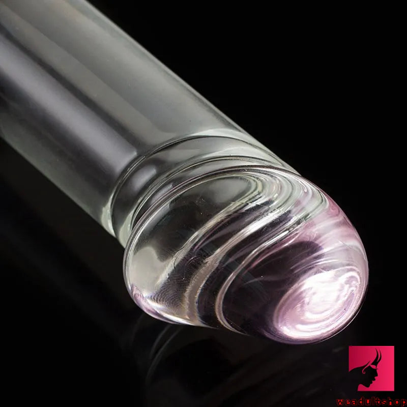 6.1in Real Looking Clear Glass Dildo For Women Men Orgasm