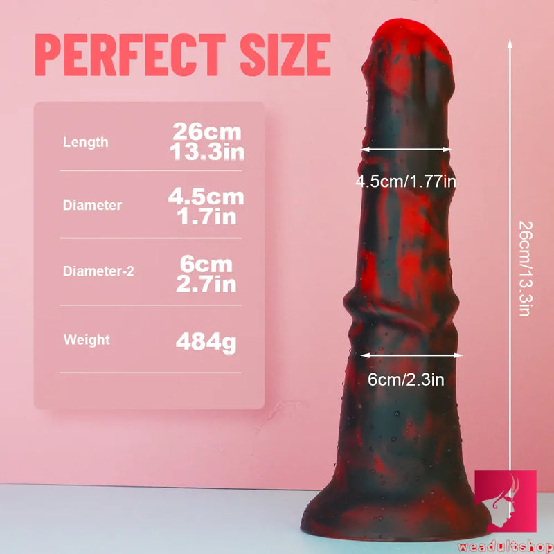 13.3in Huge Long Animal Horse Dildo Monster Male Round Penis