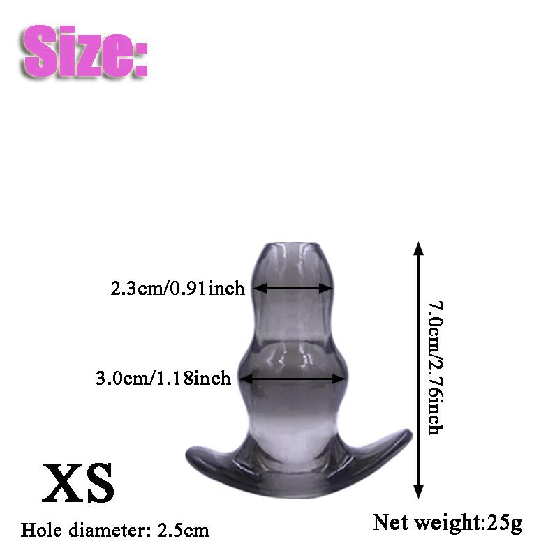 Soft Speculum Hollow Anal Plug Enema Sex Toys For Adults