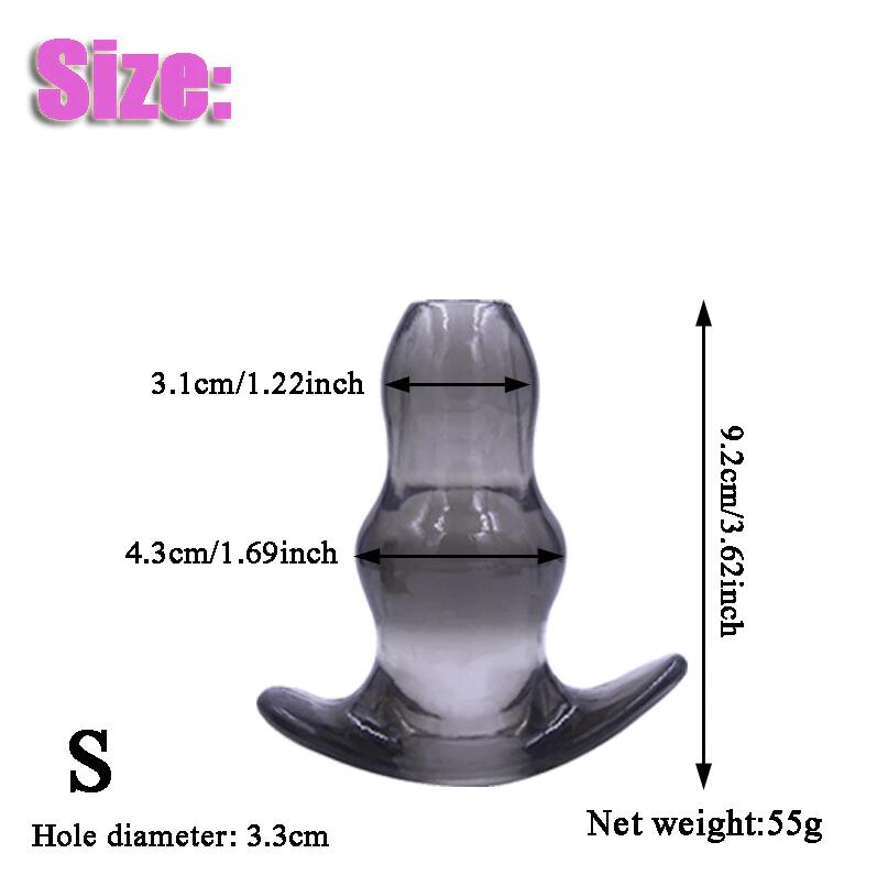 Soft Speculum Hollow Anal Plug Enema Sex Toys For Adults