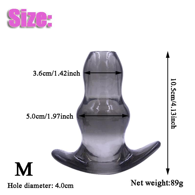 Soft Speculum Hollow Anal Plug Enema Sex Toys For Adults